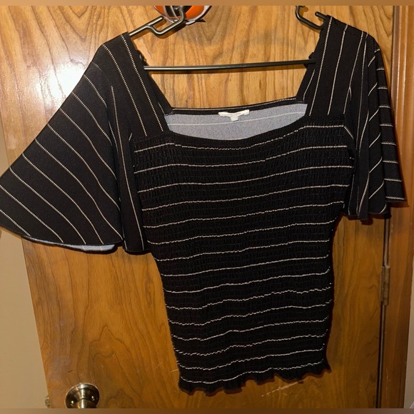 Maurices stripe smocked body top - Picture 3 of 10